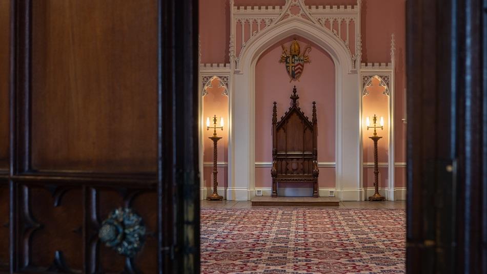 Throne room at Auckland Palace