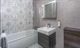 Ensuite bathroom at Farnley Tower